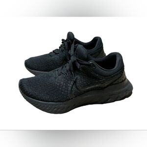Size 10 - Nike React Infinity Run Flyknit 3 Triple Black